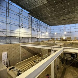 Roof scaffolding South West London for new build house construction and safe access