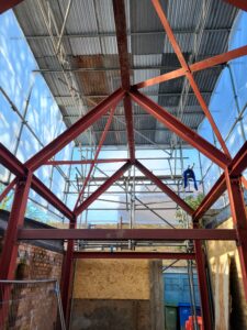 temporary roof scaffolding croydon installation